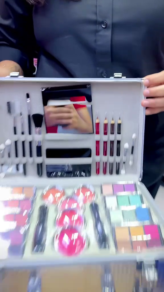 Multi Purpose Portable Makeup Kit with Mirror and Beauty Essentials Set