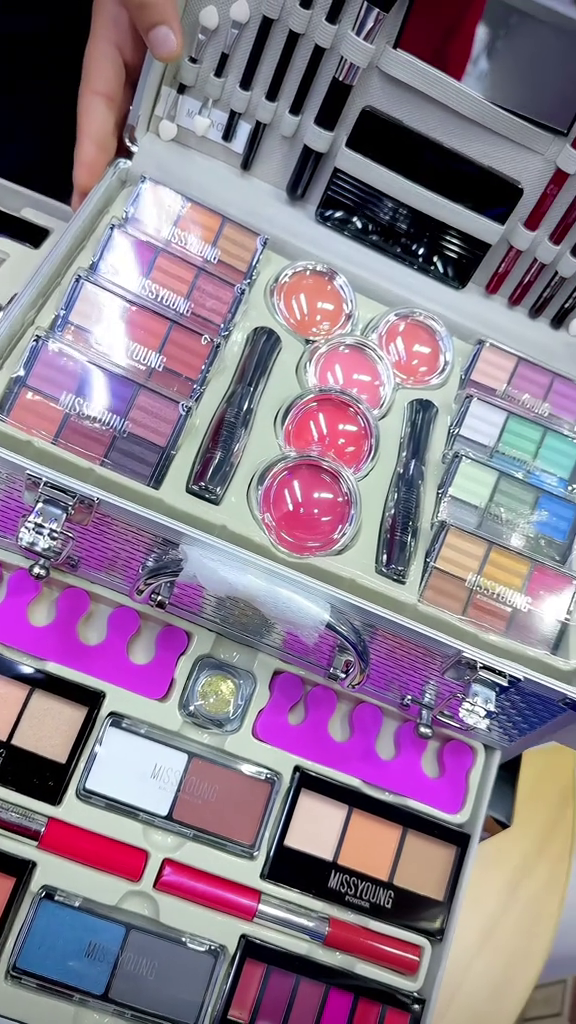 Multi Purpose Portable Makeup Kit with Mirror and Beauty Essentials Set