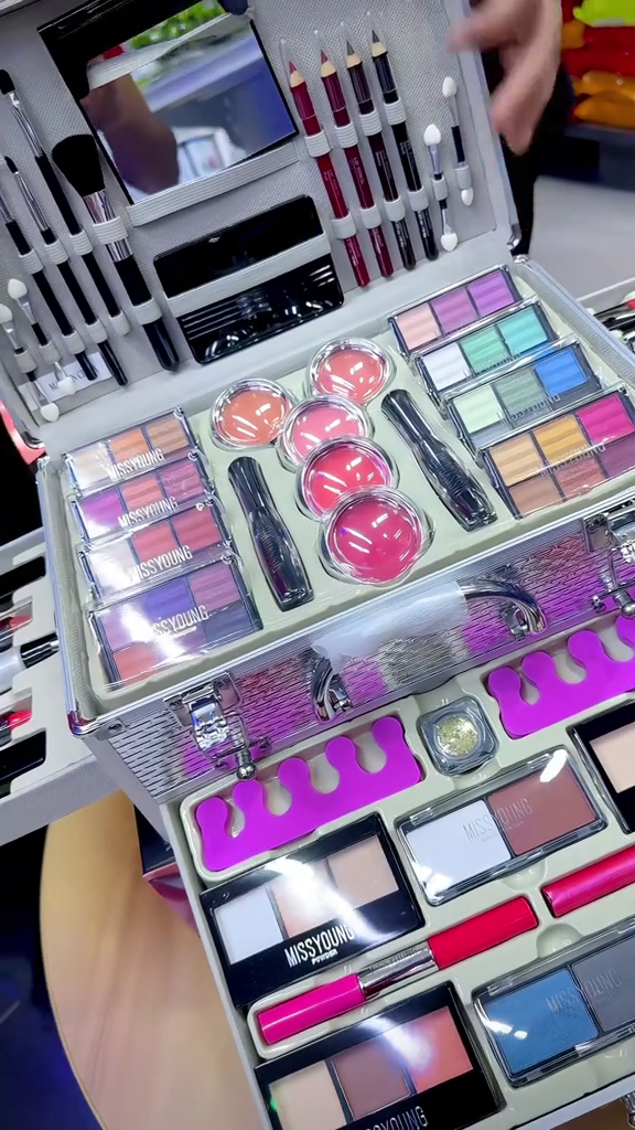 Multi Purpose Portable Makeup Kit with Mirror and Beauty Essentials Set